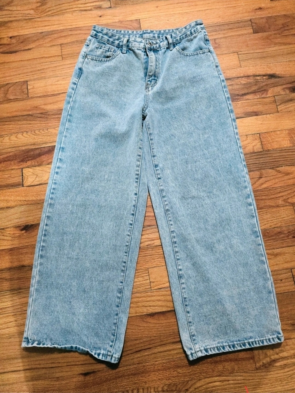 Light Blue Wide Leg Jeans